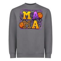 Storm Purple and gold Basketball leopard frame Mama Heavyweight Sweatshirt - LillyAllenDesigns