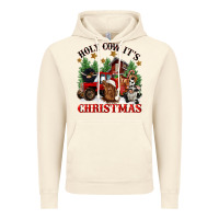 Vintage Artic holy cow its christmas Vintage Hoodie - CowGirlArtShop