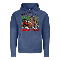 Vintage Denim holy cow its christmas Vintage Hoodie - CowGirlArtShop