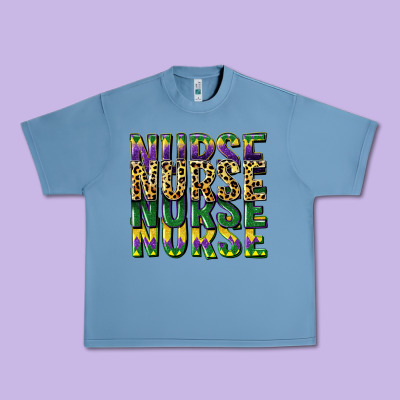 Nurse Mardi Gras Urban Heavy Tee Designed By Cowgirlartshop