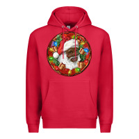 Cardinal Black Santa Christmas Premium Hoodie - RanaPortraitStore