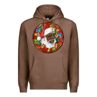 Chestnut Black Santa Christmas Premium Hoodie - RanaPortraitStore