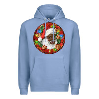 Colony Blue Black Santa Christmas Premium Hoodie - RanaPortraitStore