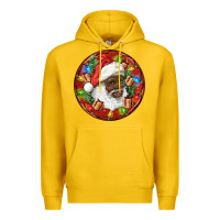 Lemon Black Santa Christmas Premium Hoodie - RanaPortraitStore