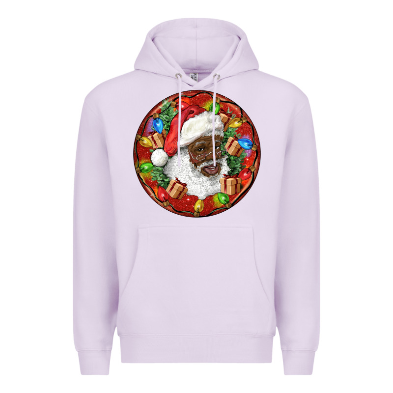 Black Santa Christmas Premium Hoodie by RanaPortraitStore | Teevron