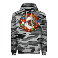 Slate Camo Black Santa Christmas Premium Hoodie - RanaPortraitStore