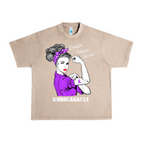 French Oak Domestic Violence Warrior Unbreakable Awareness Gift Urban Heavy Tee - minhPixels