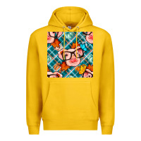 Lemon fall pig seamless pattern Premium Hoodie - BundleAndBundleShop