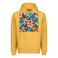 Mustard fall pig seamless pattern Premium Hoodie - BundleAndBundleShop