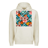 Oatmeal Heather fall pig seamless pattern Premium Hoodie - BundleAndBundleShop