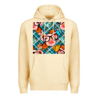Pina Colada fall pig seamless pattern Premium Hoodie - BundleAndBundleShop