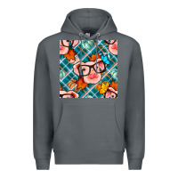 Rock fall pig seamless pattern Premium Hoodie - BundleAndBundleShop
