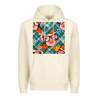 Sandshell fall pig seamless pattern Premium Hoodie - BundleAndBundleShop