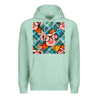 Seafoam fall pig seamless pattern Premium Hoodie - BundleAndBundleShop