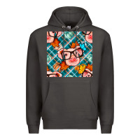 Smoke fall pig seamless pattern Premium Hoodie - BundleAndBundleShop