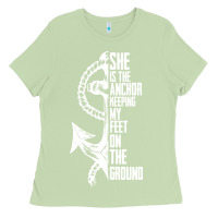 Matcha she is the anchor keeping my feet on the ground Ladies Tee - Bettercallsaul