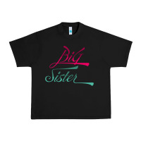 Black Big Sister love Big Sis Gift ba Urban Heavy Tee - minhPixels