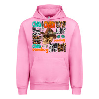 Fuchsia Pink cowboy Urban Hoodie - AdoDesignShop