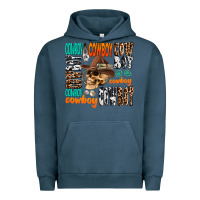 Pigment Midnight Navy cowboy Urban Hoodie - AdoDesignShop