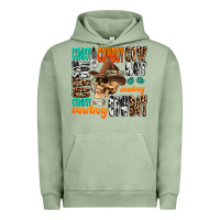 Pigment Oil Green cowboy Urban Hoodie - AdoDesignShop