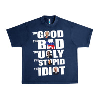 Navy The Good The Bad The Ugly The Stupid The Idiot Politics TShirt Urban Heavy Tee - minhPixels