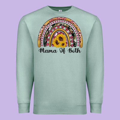 Mama Of Both Rainbow Premium Sweatshirt Designed By Artiststas