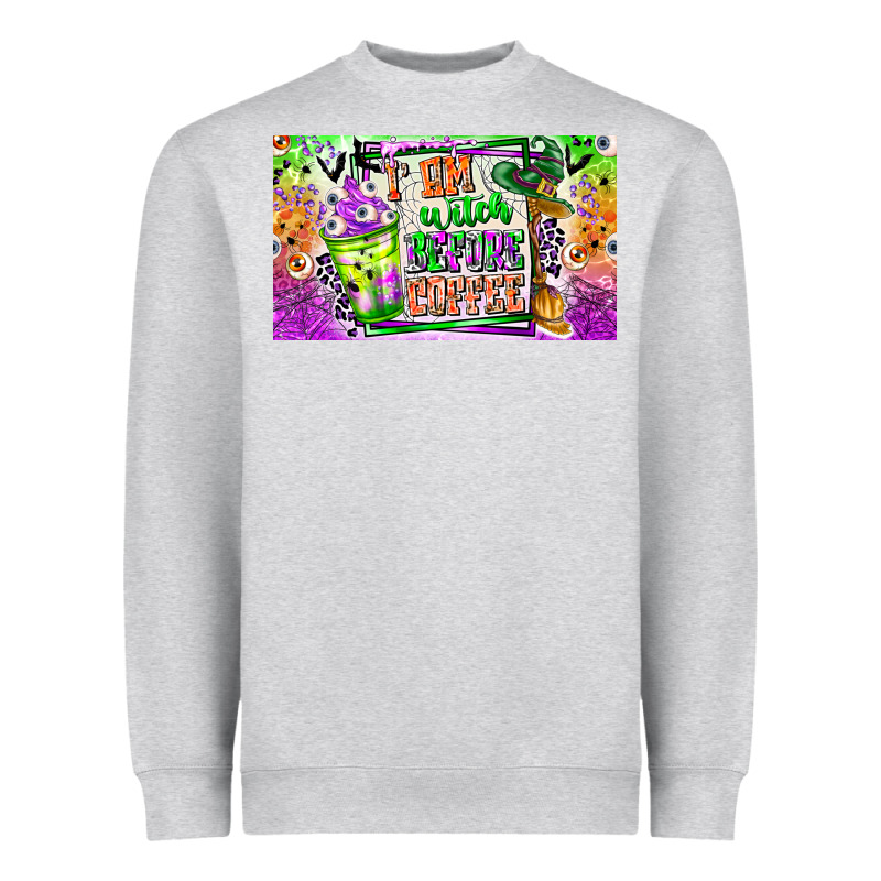 I Am Witch Coffee Kids Cup Heavyweight Sweatshirt by CowhideDigitalArt | Teevron