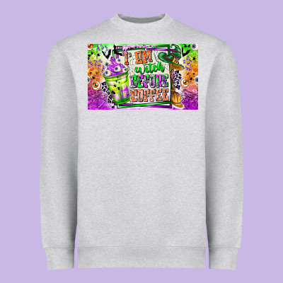 I Am Witch Coffee Kids Cup Heavyweight Sweatshirt Designed By Cowhidedigitalart