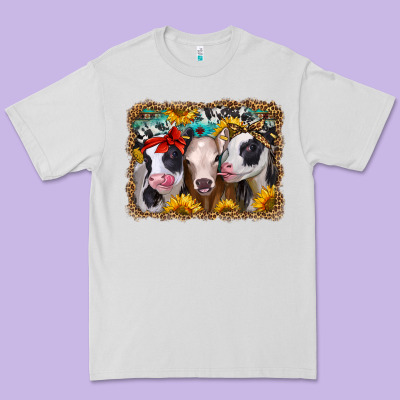 Western Sunflower Heifers Premium Tee Designed By Jasminsmagicworld