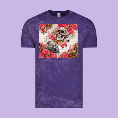 Skulls And Roses Tumbler Vintage Tee Designed By Tumblerdesignbyshophia