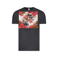 Vintage Black skulls and roses tumbler Vintage Tee - TumblerDesignByShophia