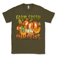 Army Green Farm Fresh Pumpkins Classic Tee - texasbilliewilder