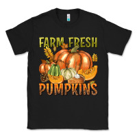 Black Farm Fresh Pumpkins Classic Tee - texasbilliewilder