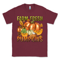 Burgundy Farm Fresh Pumpkins Classic Tee - texasbilliewilder