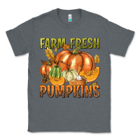 Charcoal Heather Farm Fresh Pumpkins Classic Tee - texasbilliewilder