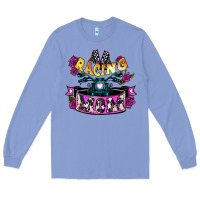 Colony Blue Racing mom Mother's Day Long Sleeve Tee - HowdyJamesFarm