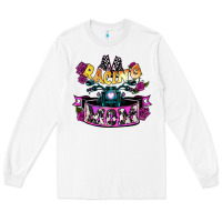 White Racing mom Mother's Day Long Sleeve Tee - HowdyJamesFarm