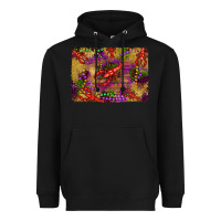 Black mardi gras crawfısh leopard wood and glitter background Heavyweight Hoodie - Artiststas