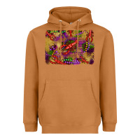 Meerkat mardi gras crawfısh leopard wood and glitter background Heavyweight Hoodie - Artiststas