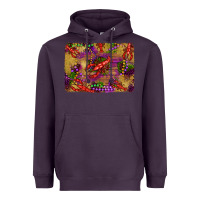 Plum mardi gras crawfısh leopard wood and glitter background Heavyweight Hoodie - Artiststas