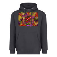 Smoke mardi gras crawfısh leopard wood and glitter background Heavyweight Hoodie - Artiststas