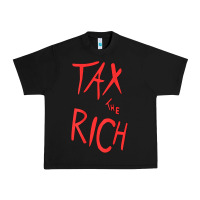 Black tax the rich shirt (on back)political t shirts for women men t shirt Urban Heavy Tee - minhPixels