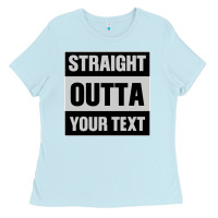 Baby Blue Straight Outta Your Text Ladies Tee - Bettercallsaul