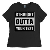 Black Straight Outta Your Text Ladies Tee - Bettercallsaul