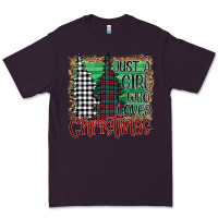 Plum Just A Girl Who Loves Christmas Premium Tee - Bettercallsaul