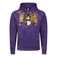 Cloud Purple snowman with christmas trees 11inches Vintage Hoodie - CowGirlArtShop