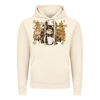 Vintage Artic snowman with christmas trees 11inches Vintage Hoodie - CowGirlArtShop