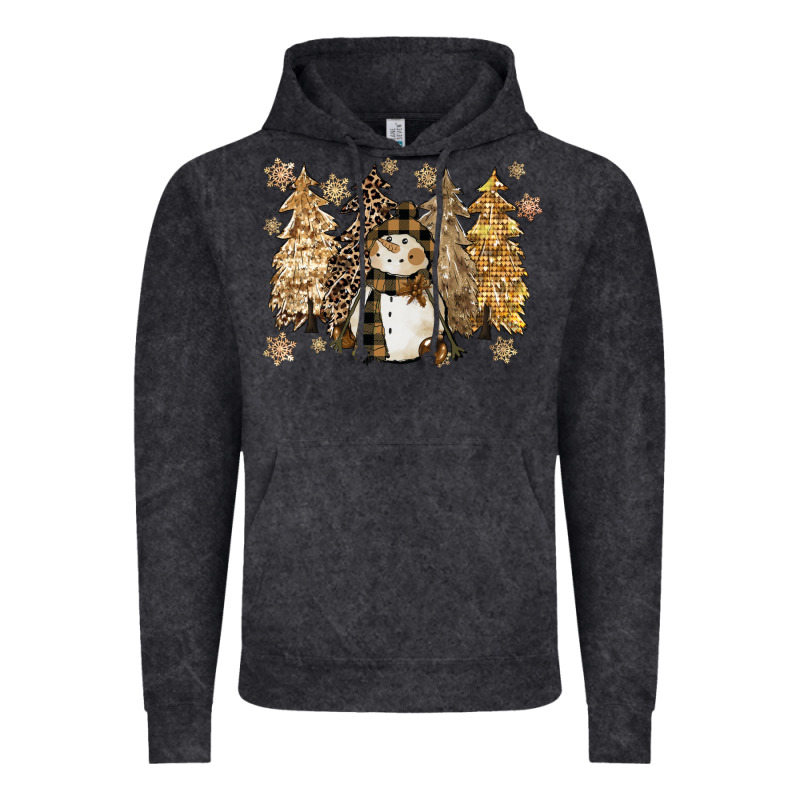 Snowman With Christmas Trees 11inches Vintage Hoodie by CowGirlArtShop | Teevron