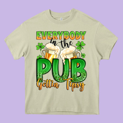 Everybody In The Pub Gettin Tipsy Heavy Core Tee Designed By Artiststas