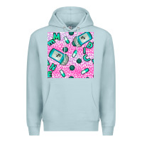 Blue Mist Western Medicine Seamless Pattern Premium Hoodie - BundleAndBundleShop